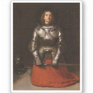 Joan of Arc c. 1865 von John Everett Millais Aufkleber