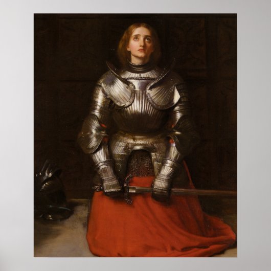 Joan of Arc c. 1865 von John Everett Millais Poster (Vorne)