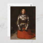 Joan of Arc c. 1865 von John Everett Millais Postkarte (Vorne/Hinten)