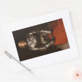 Joan of Arc c. 1865 von John Everett Millais Rechteckiger Aufkleber (Umschlag)