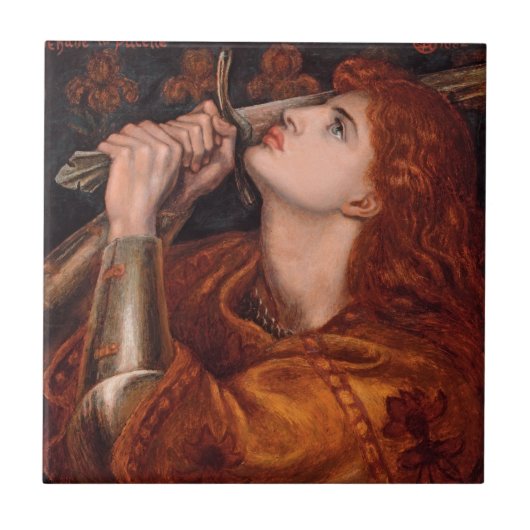 Joan of Arc, c. 1882 von Dante Gabriel Rossetti Fliese (Vorderseite)
