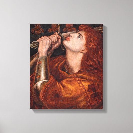 Joan of Arc, c. 1882 von Dante Gabriel Rossetti Leinwanddruck (Vorderseite)