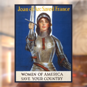 Joan of Arc: Das Dienstmädchen Orleans, Ritter Her Fensteraufkleber
