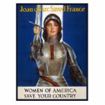 Joan of Arc: Das Dienstmädchen Orleans, Ritter Her Fotoskulptur Magnet<br><div class="desc">Das Poster des Ersten Weltkriegs mit Joan of Arc war ein mächtiges Stück Propaganda, das die amerikanischen Frauen dazu bringen sollte, die Kriegsanstrengungen zu unterstützen. Das Image von Joan of Arc, einer legendären französischen Heldin, die ihr Land zum Sieg gegen die Engländer führte, wurde strategisch ausgewählt, um Patriotismus und Pflichtgefühl...</div>