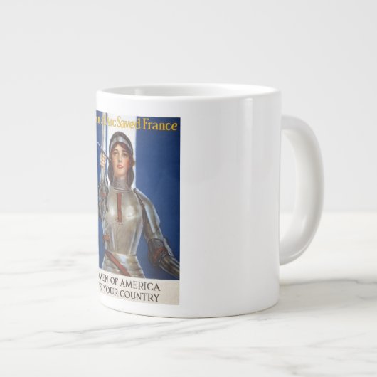 Joan of Arc: Das Dienstmädchen Orleans, Ritter Her Jumbo-Tasse (Vorderseite Rechts)