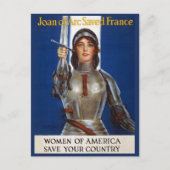 Joan of Arc: Das Dienstmädchen Orleans, Ritter Her Postkarte (Vorderseite)