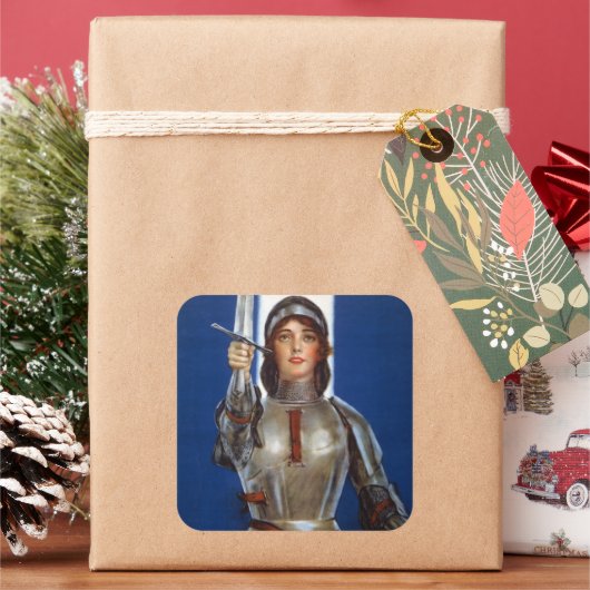 Joan of Arc: Das Dienstmädchen Orleans, Ritter Her Quadratischer Aufkleber (Feiertag)