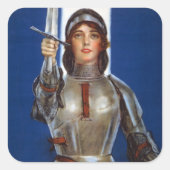 Joan of Arc: Das Dienstmädchen Orleans, Ritter Her Quadratischer Aufkleber (Vorderseite)