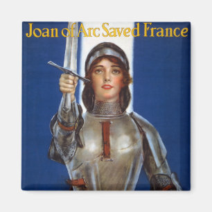 Joan of Arc French Heroine Knight National Held Magnet