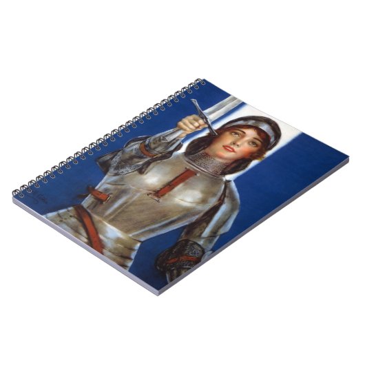 Joan of Arc French Heroine Knight National Held Notizblock (Linke Seite)