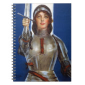 Joan of Arc French Heroine Knight National Held Notizblock (Vorderseite)