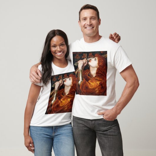 Joan of Arc painting von Dante Gabriel Rossetti T-Shirt (Unisex)
