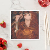 Joan of Arc (Portrait) (von Dante Gabriel Rossetti Serviette (Beispiel)