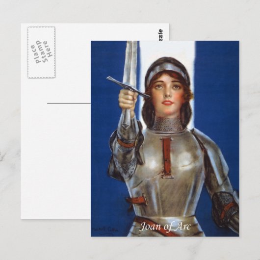 Joan of Arc Postkarte (Vorne/Hinten)