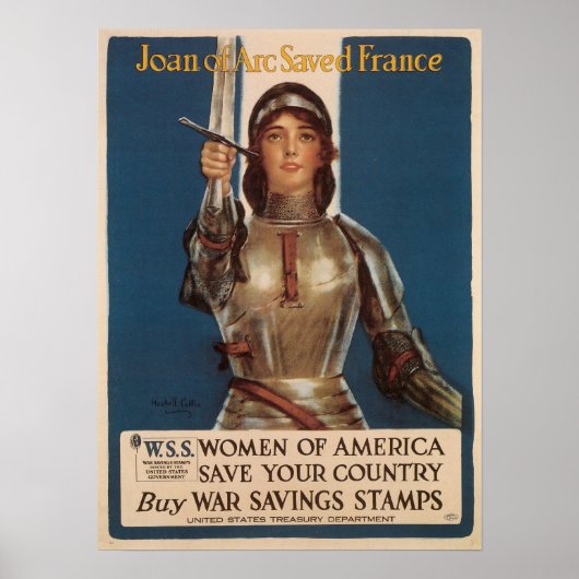 Joan of Arc Rettete Frankreich Poster (Vorne)