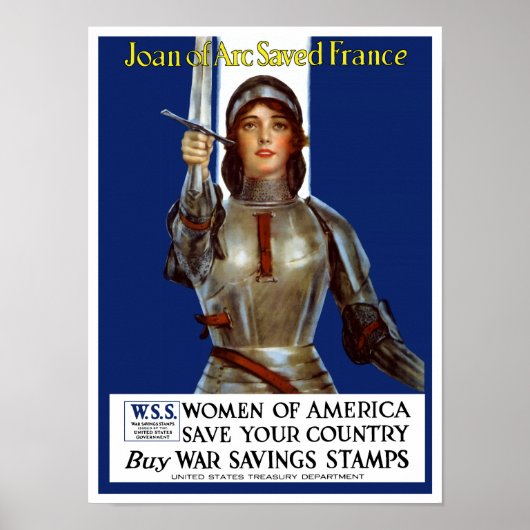 Joan of Arc Rettete Frankreich Poster (Vorne)