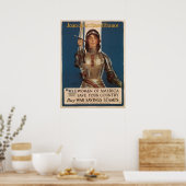 Joan of Arc Rettete Frankreich Poster (Küche)