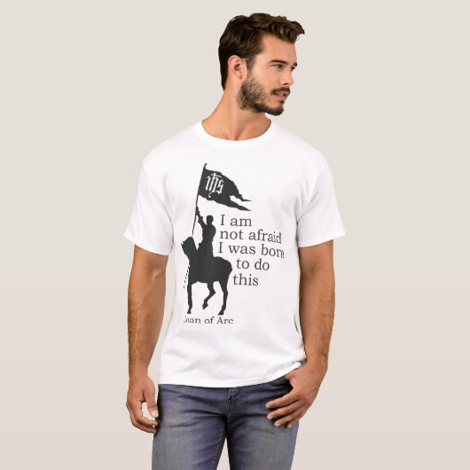 Joan of Arc Silhouette Ich bin nicht unsicher Zita T-Shirt (Vorne ganz)