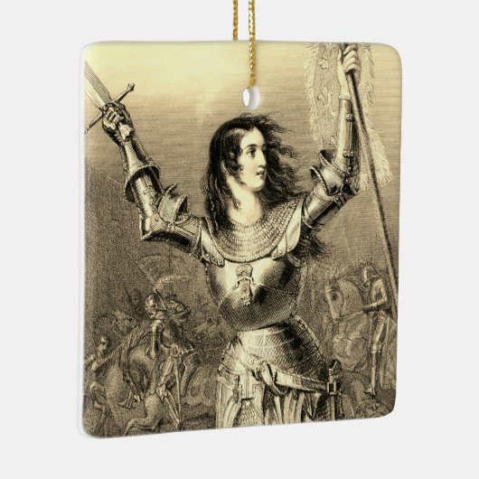 Joan of Arc Square Ornament (Rechts)