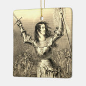 Joan of Arc Square Ornament (Links)