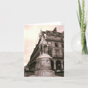 Joan of Arc Statue Notecard Karte