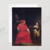 Joan of Arc und der Kardinal von Winchester Postkarte (Vorne/Hinten)