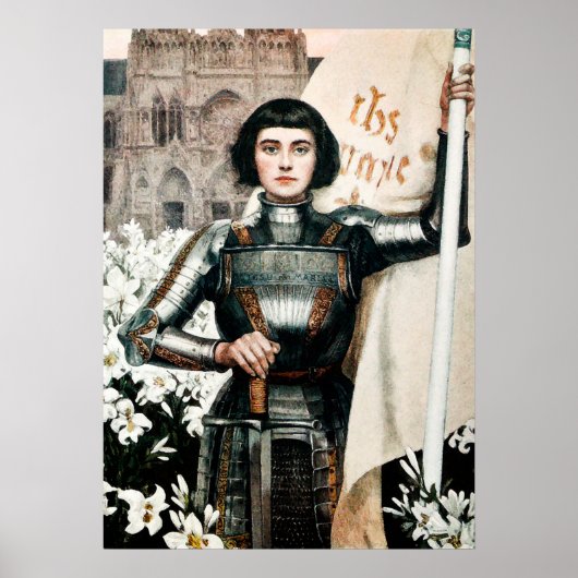 Joan of Arc von Albert Lynch Poster (Vorne)