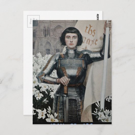 Joan of Arc von Albert Lynch Postkarte (Vorne/Hinten)