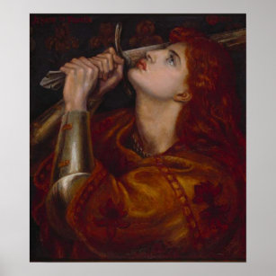 Joan of Arc von Dante Gabriel Rossetti Poster
