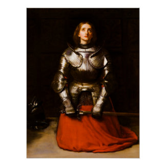 Joan of Arc von John Everett Millais, 1865 Poster
