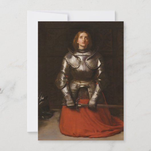 Joan of Arc (von John Everett Millais) Karte (Vorderseite)