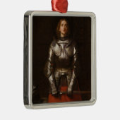 Joan of Arc (von John Everett Millais) Ornament Aus Metall (Rechts)