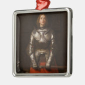 Joan of Arc (von John Everett Millais) Ornament Aus Metall (Links)