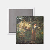 Joan of Arc von Jules Bastien Lepage Magnet (Vorderseite/Rückseite)