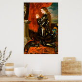 Joan of Arc von Peter Paul Rubens Poster (Küche)