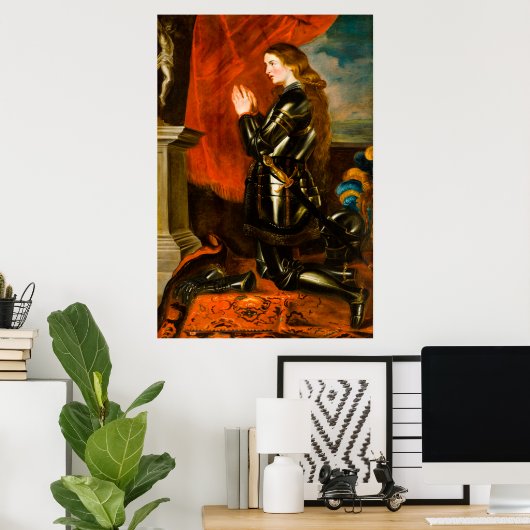 Joan of Arc von Peter Paul Rubens Poster (Heimbüro)