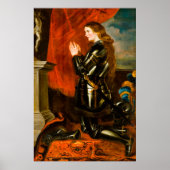 Joan of Arc von Peter Paul Rubens Poster (Vorne)