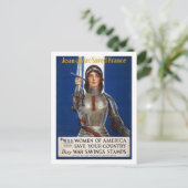 Joan_of_Arc_WWI_Propaganda-Poster Postkarte (Stehend Vorderseite)