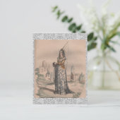 Joan von Arc mittelalterliche französische Modekos Postkarte (Stehend Vorderseite)