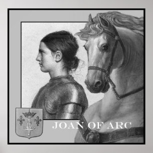 Joan von Arc und ihr Kriegspferd Poster