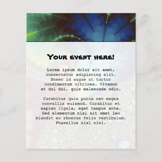 Joanie 50 Fraktal Art Flyer (Vorne)