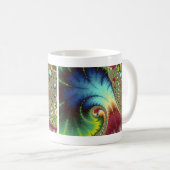 Joanie 50 Fraktal Art Kaffeetasse (VorderseiteRechts)