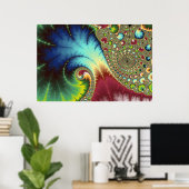 Joanie 50 Fraktal Art Poster (Heimbüro)