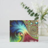 Joanie 50 Fraktal Art Postkarte (Stehend Vorderseite)