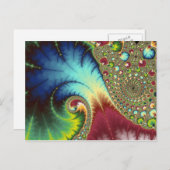 Joanie 50 Fraktal Art Postkarte (Vorne/Hinten)