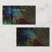 Joanie 50 Fraktal-Kunst Visitenkarte (Vorne/Hinten)
