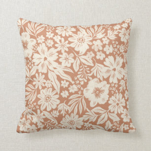 Joanie Terracotta Floral Pillow Kissen