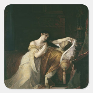 Joanna das wütende mit Philip I das hübsche Quadratischer Aufkleber