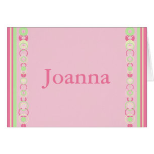 Joanna Modern Circle Individuelle Name Card
