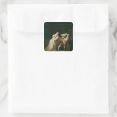 Joanna the Mad mit Philip I the Handsome Quadratischer Aufkleber (Tasche)